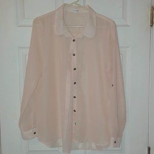 Maison Jules Peach w/Golden Dots Long Sleeve top